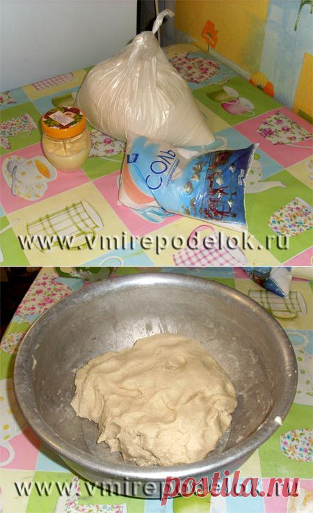 Рецепт соленого теста с кремом для рук (для пластичности).