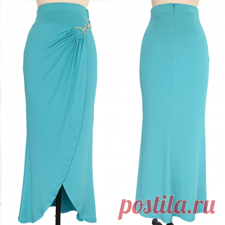 Vfemage Женская Лето Элегантный Vintage Ruched Драпированные Асимметричная Металлическое Кольцо Высокая Талия Повседневная Beach Party Встроенная Длинная Юбка 2699 купить на AliExpress