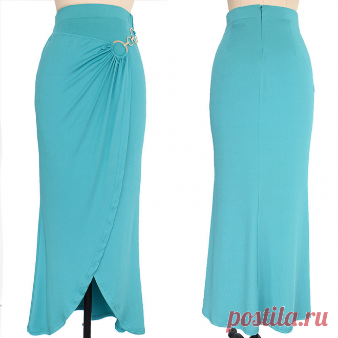 Vfemage Женская Лето Элегантный Vintage Ruched Драпированные Асимметричная Металлическое Кольцо Высокая Талия Повседневная Beach Party Встроенная Длинная Юбка 2699 купить на AliExpress