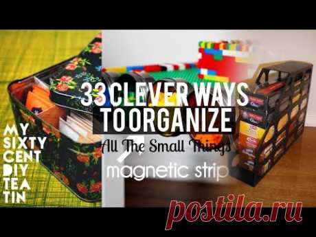 (1) ‪33 Organizing small things ideas‬‏ - YouTube