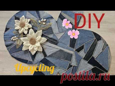 #upcycling 🧵Schönes aus kleinsten Jeanstücken nähen | sew something beautiful from the jeans scraps