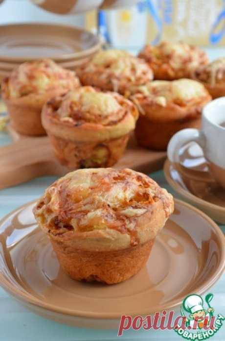 Булочки к завтраку с мясом и овощами - кулинарный рецепт