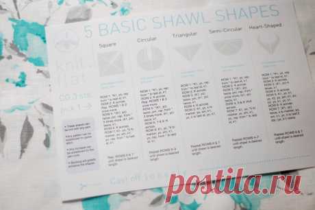 5 basic shawl shapes