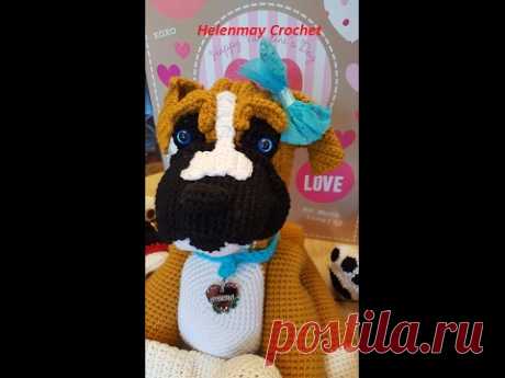 Helenmay Crochet Amigurumi Boxer Dog Part 3 of 3 DIY Video Tutorial