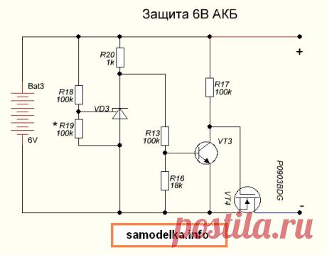 Схема защиты акб от глубокого разряда на TL431