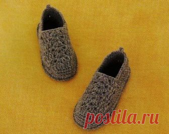 Домашние туфли крючком — Делаем руками