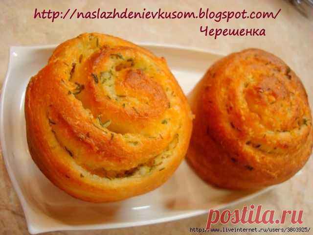 восхитительны ТВОРОЖНЫЕ БУЛОЧКИ с чесноком, сыром и пряными травами