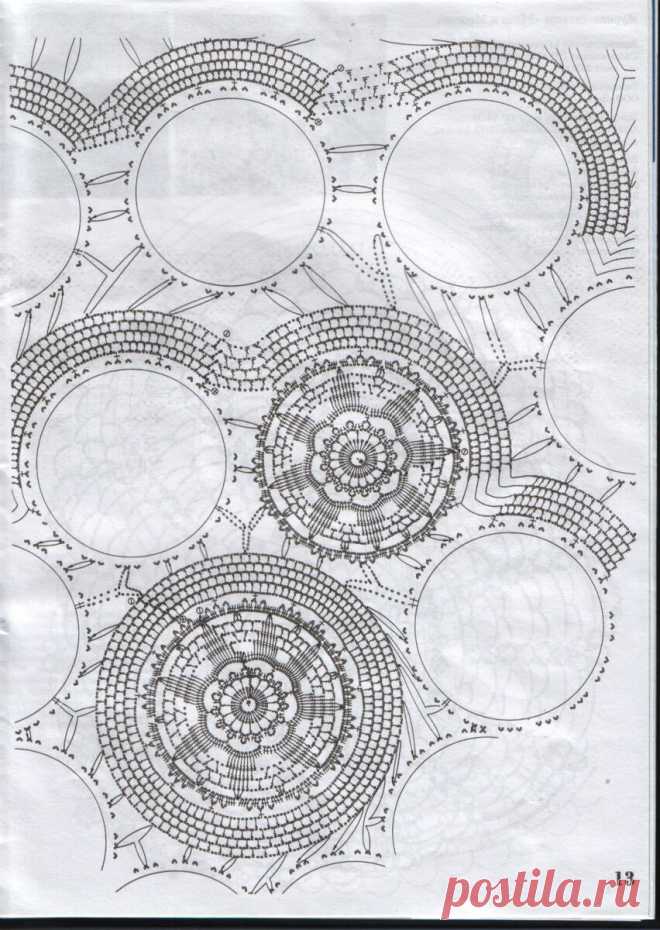 Скатерть Красотка +схема | Скатерти Людмилы Петровой | Дзен