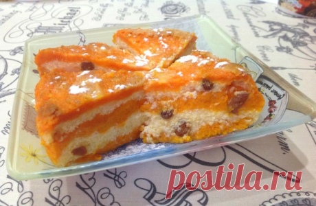 Лучшие кулинарные рецепты: Творожно-тыквенная запеканка