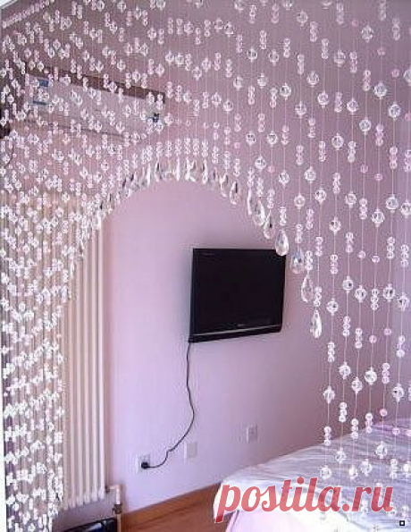 ШТОРЫ ИЗ БУСИН СВОИМИ РУКАМИ.