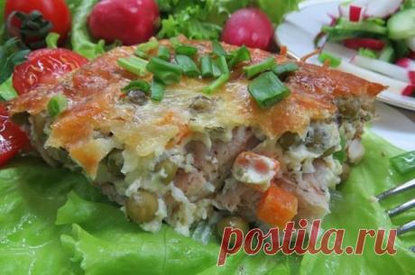 Рыбка в омлете с зелёным горошком - пошаговый рецепт с фото - как приготовить - ингредиенты, состав, время приготовления - Дети Mail.Ru