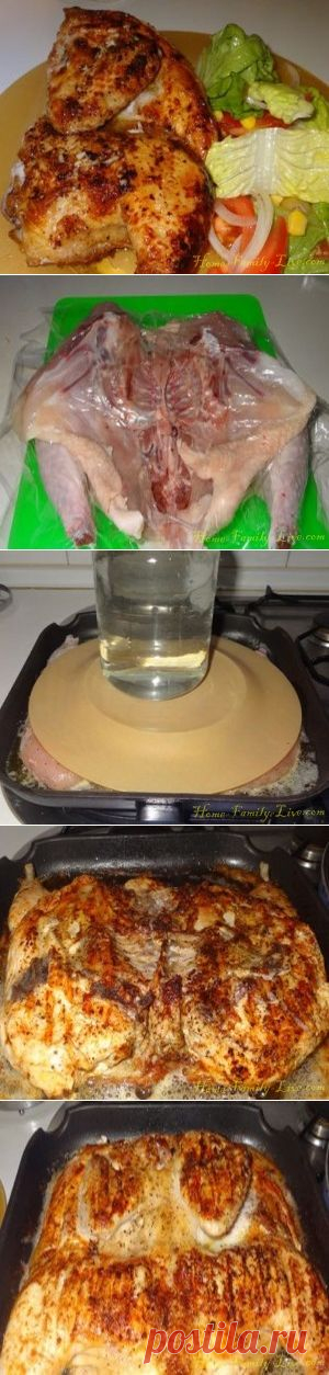 Цыпленок табака - пошаговый рецепт с фотоКулинарные рецепты
