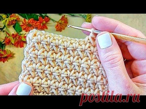 Красивый узор крючком.