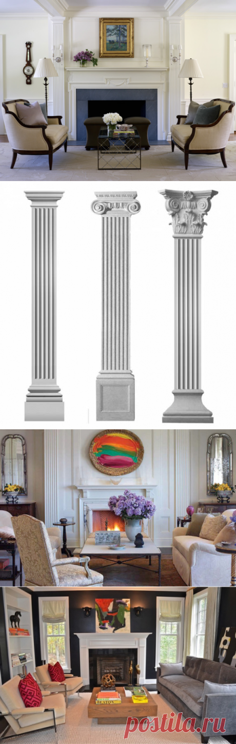 Пилястры в интерьере