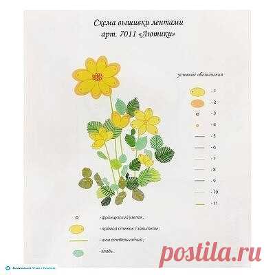 🦋🌶 Эскизы для вышивки: полевые цветы