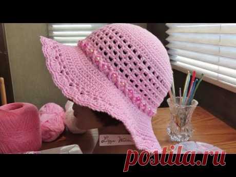 Part 2 Crochet Sparkly Summer Sun Hat
