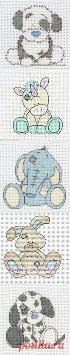 (125) Tatty teddy my blue nose friends cross stitch | Tatty Teddy My Blue Nose Friends Kittywink | cross stitch