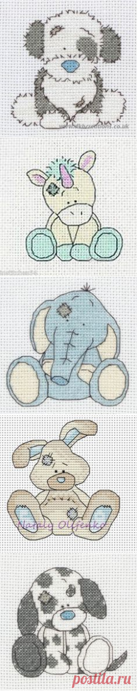 (125) Tatty teddy my blue nose friends cross stitch | Tatty Teddy My Blue Nose Friends Kittywink | cross stitch