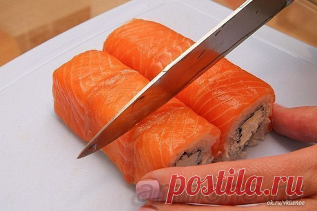 Ролл "Филадельфия" - Простые рецепты Овкусе.ру
