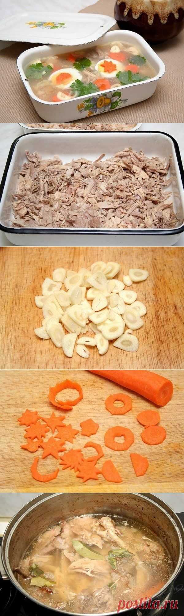 Как приготовить куриный холодец ..