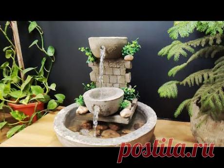 How to make amazing beautiful waterfall fountain water fountain