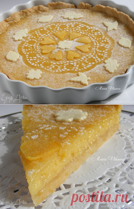Лимонный пирог со сгущенкой