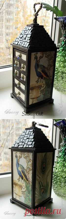 мини-комод "Peacock lamp"