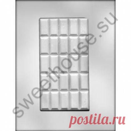 Пластиковый молд "Плитка шоколада" для мастики и шоколада. - купить в Москве- Все для кондитеров sweethouse.su