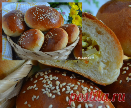 Пирожки с капустой и яйцом в духовке