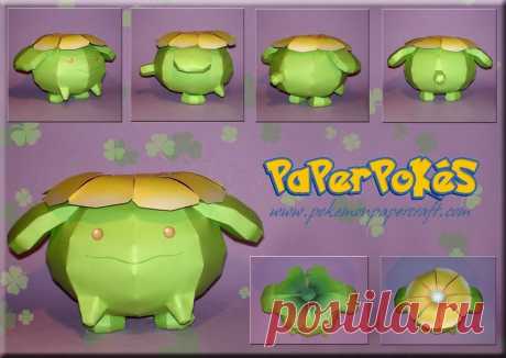 SKIPLOOM (Happy St. Patrick's Day!) 188 / SKIPLOOM  - Pokémon Papercraft  Name:  Skiploom  Type:  Grass / Flying  Species:  Cottonweed Pokémon  Height:  0.6 m (2'00")  Weight: ...