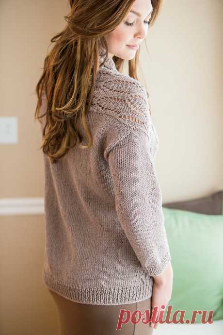 Вязание кардигана Inlet, Interweave knits лето 2014