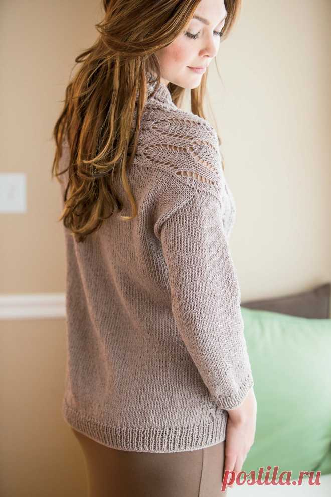 Вязание кардигана Inlet, Interweave knits лето 2014