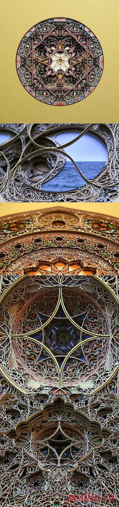 Своими руками, Ажурные витражи из… картона, delicate cardboard, , basik.ru
