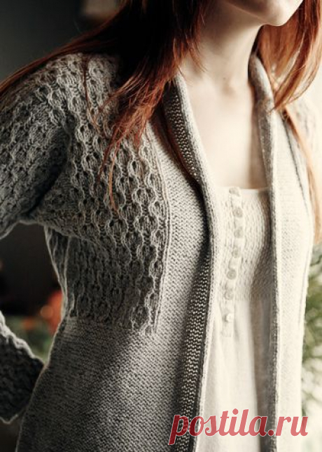 Кадиган Cerisara от Bonne Marie Burns - Chic Knits.