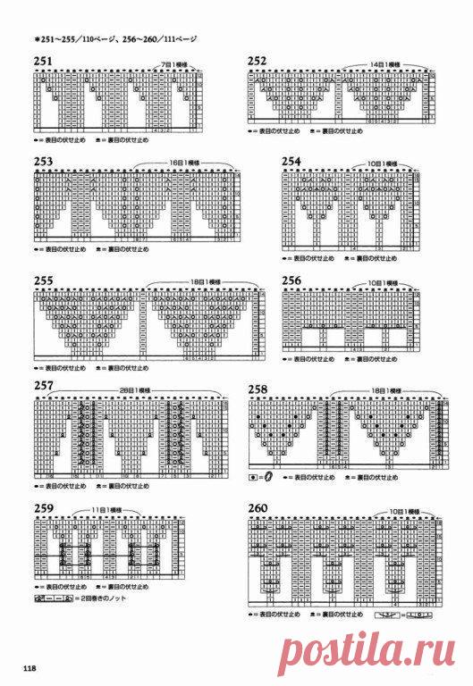 Узоры спицами с расширением. Идеально для юбок