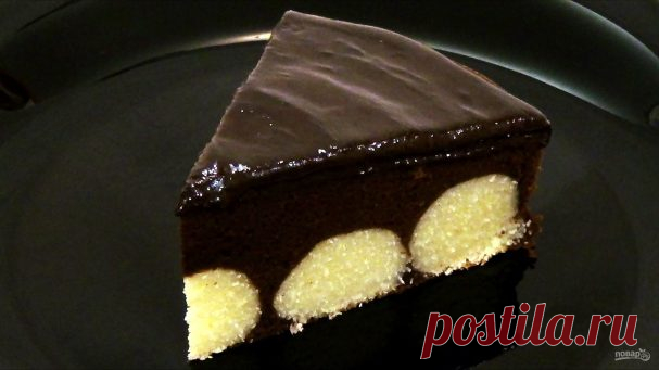 Вкуснейший шоколадный пирог с творогом
