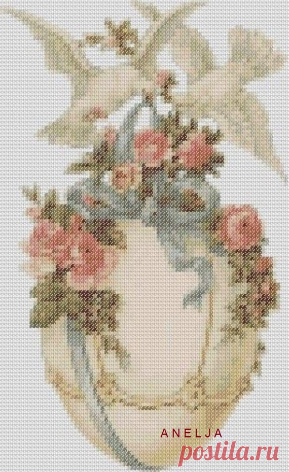 Chart for embroidery of picture - Easter Chart for embroidery of picture - Easter. A picture will adorn your interior, will create a comfort in a house. Chart for embroidery a cross, at pleasure it can pick up a bead for embroidery a bead. Size of picture of 50 X 30 CM. Palette of DMC on 40 colors. A chart is in a paper variant, leaves