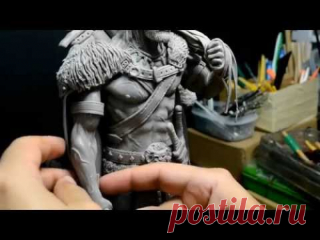 La Leyenda de Conan el cimmerio (proceso de creación de figura en arcilla polimérica)