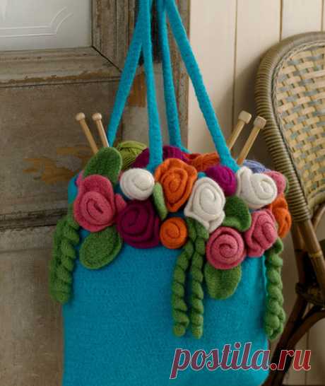 Розовый сад Tote | Красное сердце