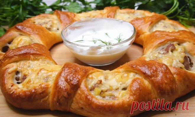 Пирог «Ошеломительный» с мясом: просто сказка! Сделать его совсем не сложно: дерзайте.