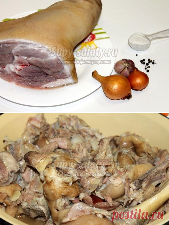 Холодец из свиной рульки. Рецепт с пошаговыми фото