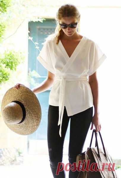 Как легко сшить блузку с запАхом. По просьбе подписчицы. | модница | Яндекс Дзен