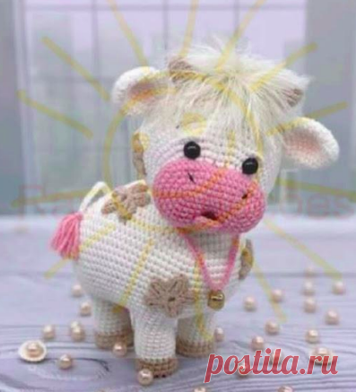 БЕСПЛАТНЫЙ СХЕМА Цветок Коровы Амигуруми шаг за шагом на испанском языке - Crochetisimo
