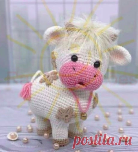 PATRÓN GRATIS Vaca Flor Amigurumi paso a paso en español - Crochetisimo