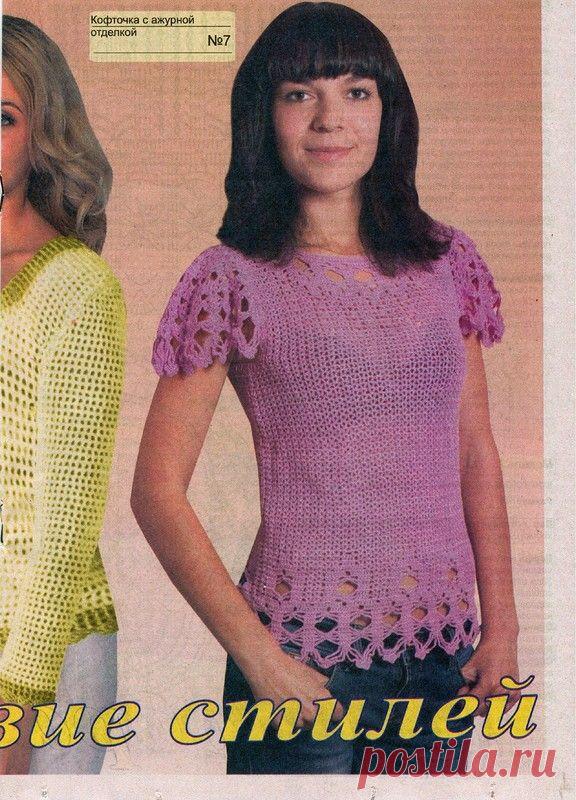 «Мангомания -туника, платье, топик и т.д. с эффектными ажурными вставками» .