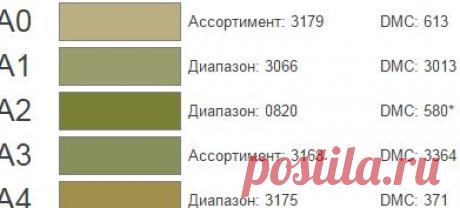 Таблица цветов - Схема вышивки «Шишкин &quot;Утро в сосновом бору&quot;» - Автор «ANN13» - Авторы - Вышивка крестом