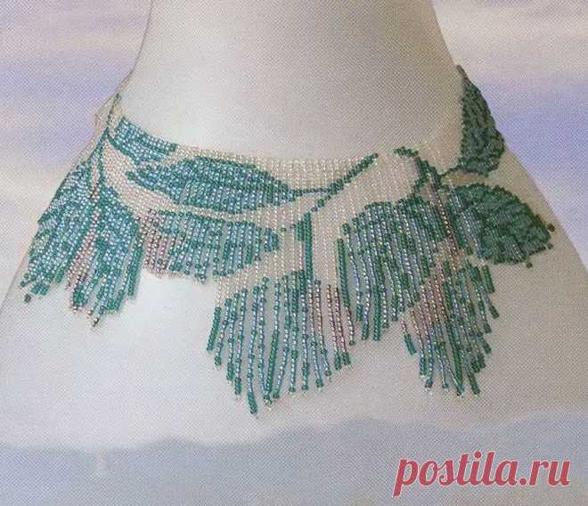 Колье "Березка" и "Очарование" / Колье, бусы, ожерелья / Biserok.org