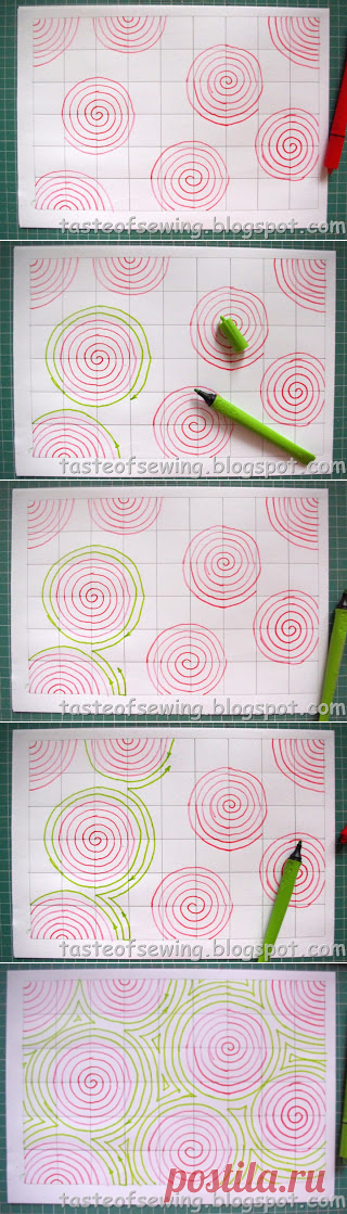 A taste of sewing: Стёжка одеяла "кругами"