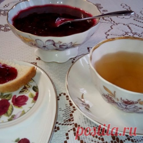 Клюква, протертая с сахаром и апельсином