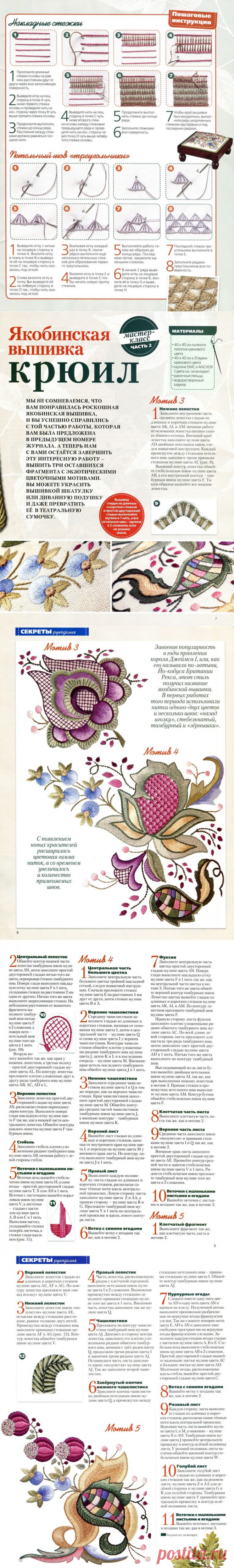 Якобинская вышивка (крюил)